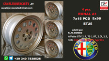 4 Alfa Romeo Ronal A1 15 inch 5x98 75 v6 2.0 ts 1.8 turbo gtv6 alloy wheels
