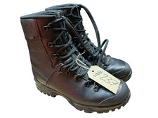 LOWA German Army SF Issue Black Leather GoreTex Vibram Boots Size 8 UK #237