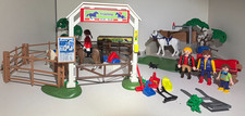 Vintage Playmobil Horse Cleaning Station and Jumping Arena. Sets 4193 and 4185