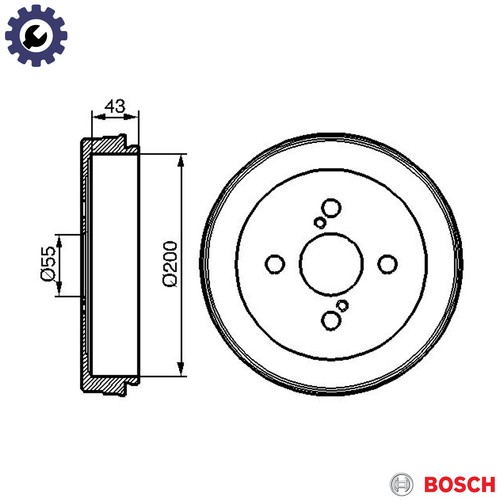 Brake drum 986 477 138 - brake,