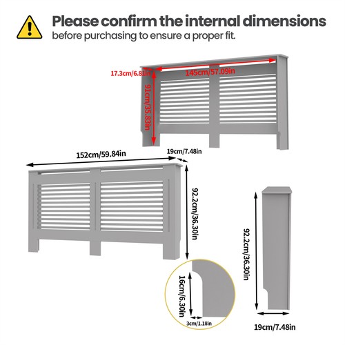 Radiator cover wall mounted - cover,