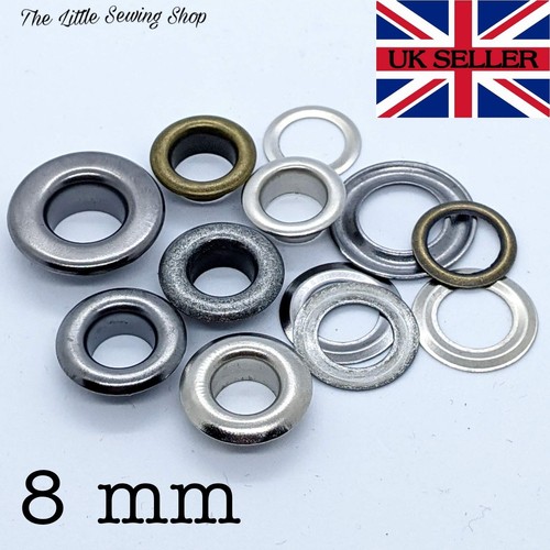 8mm eyelets with washers - eyelets,