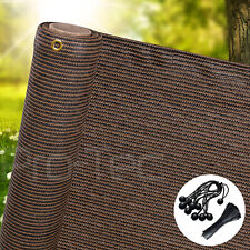 220gsm privacy netting garden screening windbreak fencing 95% shade net brown
