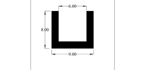 Black epdm rubber square - epdm,