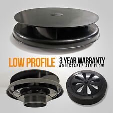 BLACK Spinning Rotary Van Roof Air Vent Extractor Ventilator - For FORD TRANSIT