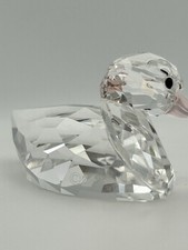 Swarovski Crystal Figurines Ducks Set Mother with 3 Ducklings, Pink Beaks