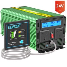 EDECOA Power Inverter 24V 240V