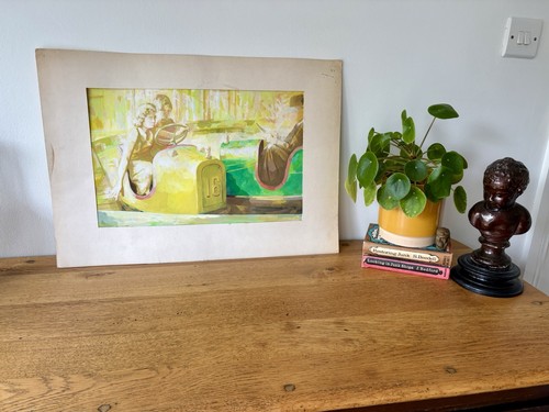 Vintage water colour - vintage,