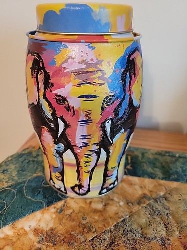 Williamson tea caddy elephant - tea,