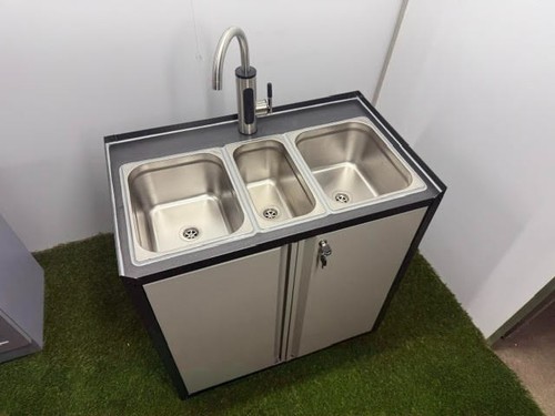 Portable triple sink - portable, sink,