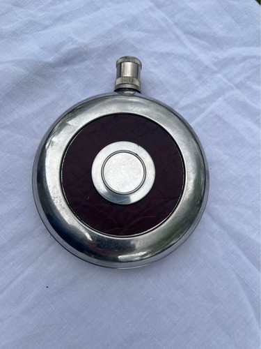 Vintage stainless pocket flask - vintage,
