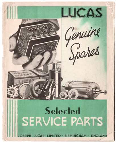 Lucas 1935 service parts - lucas,
