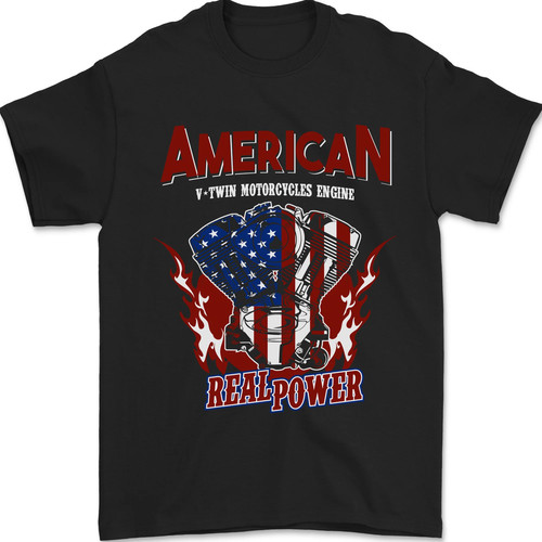 American twin motorcycle - american,