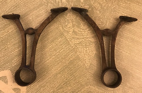 Old brass foot - leg, hand