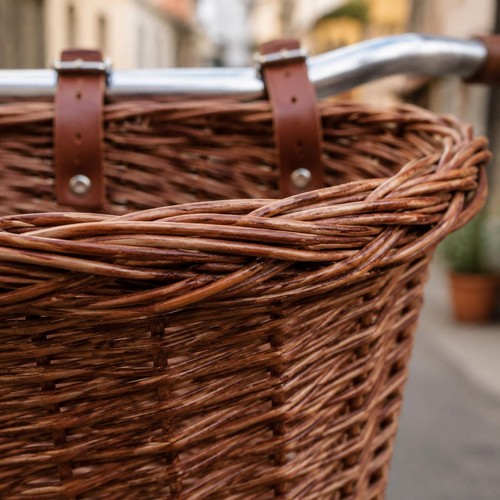 Woven willow basket sturdy - basket,