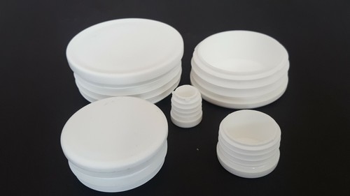 Round plastic white blanking - round,
