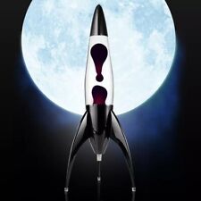 MATHMOS TELSTAR NICKEL LAVA LAMP PLUM PURPLE CLEAR LIQUID HOME DECORATION RETRO