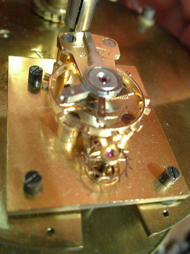 Clock platform escapement x - platform,