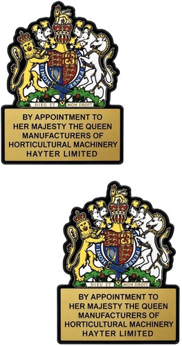Hayter lawn mower stickers - hayter,