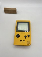Nintendo Gameboy Pocket Yellow MGB-001 Working missing battery cover. 