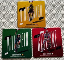 TOUR DE FRANCE OFFICIAL 2024 WINNERS 2003 BEERMATS COASTERS GC KOM GREEN JERSEYS