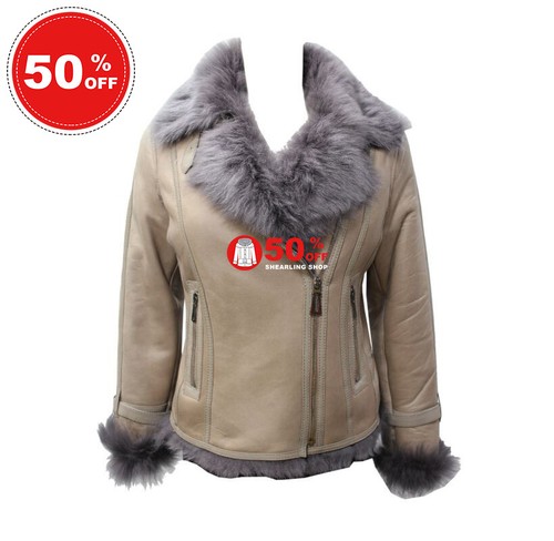 Ladies sheepskin jacket - ladies,