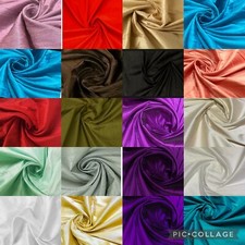PLAIN FAUX DUPION RAW SILK FABRIC BRIDAL DRESS 100% POLYESTER FABRIC 44"