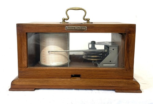 Antique french barograph jules - antique,