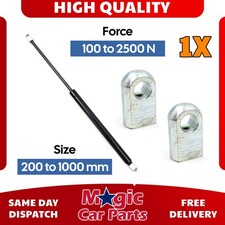 Universal Gas Strut 150mm-1000mm Multi Purpose 50N-2500N Eyelet Head Clips 1X