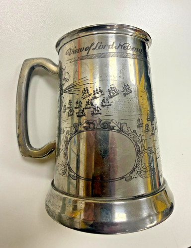Vintage pewter tankard lord - pewter,