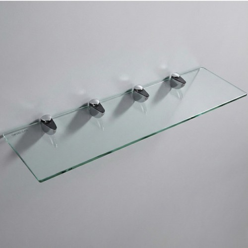 Clear tempered glass shelf - clear,