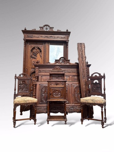 Antique french bedroom suite - antique,