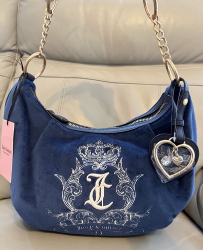 Juicy couture blue - velvet, hobo