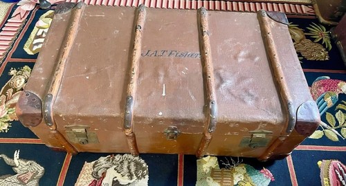 Ww2 officer wooden cabin trunk - officer,