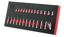 Britool Hallmark 1/4" Drive Standard & Deep (12-Point) Socket Set - 26 Pieces