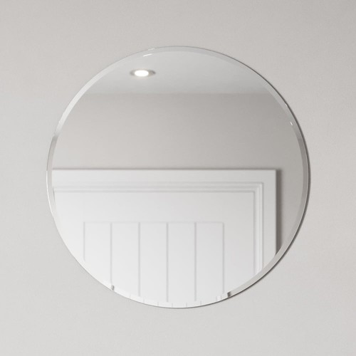 Bathroom mirror round modern - bathroom,