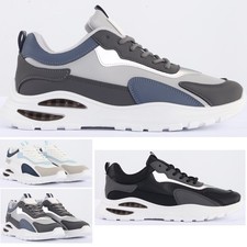 MENS AIR SHOCK ABSORBING RUNNING TRAINERS - CASUAL GYM WALKING SPORTS SHOES SIZE