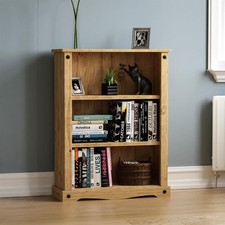 Corona Low Bookcase Distressed