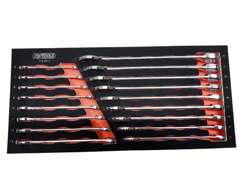 Set ring spanners pieces - of, 17