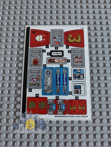 Lego hidden side sticker sheet - lego,