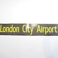 London City Airport bus blind destination West Ham vintage original printed #18