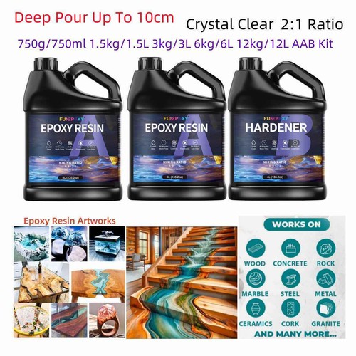 Deep pour 10cm clear epoxy - pour, 3-10cm