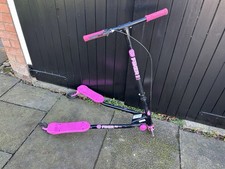 Y FLICKER A3 AIR SERIES PUSH SCOOTER ~ PINK/BLACK ~ FOLDABLE