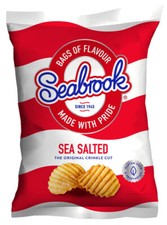 Seabrook Crisps Crinkle Cut - Sea Salted 32 x 31.8g   FREE P&P