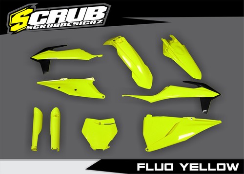 Plastics kit fluo yellow ktm - kit,
