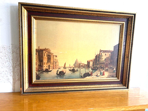 Wooden gold picture - , frame