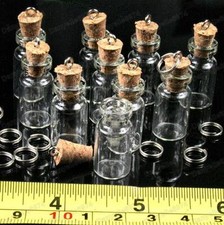 5 10 20 SMALL GLASS BOTTLES