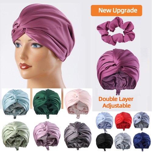 Mulberry silk turban bonnets - mulberry,