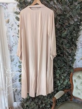 Beige Abaya Maxi Dress Long