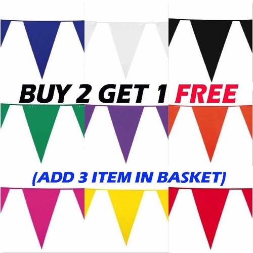 10m colour bunting - bunting, flags